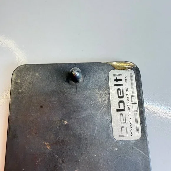 Bebelt Germany Leather Belt Size 36 – Graphic Buckle – Genuine Leather - Picture 7 of 11